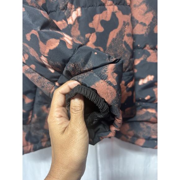 Peruvian Connection Women’s Mariposa Rust & Black Puffer Scarf Jacket/Coat Med - Picture 10 of 12